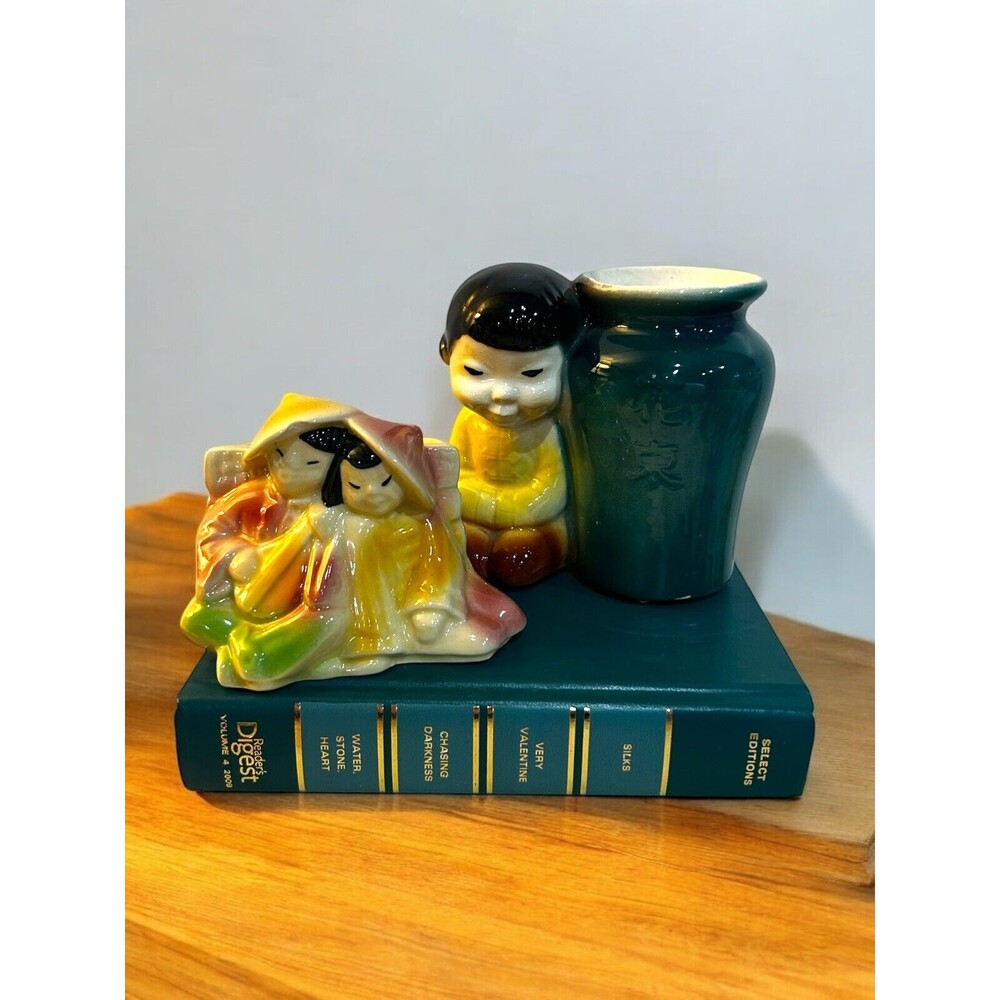 Vtg Royal Copley and Shawnee Asian Planter Collection Grandmillennial